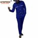 Men's clothing African ethnic solid color cotton men's casual jacket + pants_viptrois.com