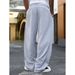 Men's Straight-Leg Cargo Pants - Casual Joggers With Drawstring Waist - Polyester Streetwear Trousers For Everyday Comfort (Black/Light Gray/Pink)_viptrois.com