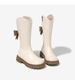 For And Children 2024 New Winter Long Leather Boots Princess Foreign Girls Plus Cashmere Shoes_viptrois.com