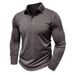 Men's Clothing Autumn And Winter Men's Long Sleeved Polo Shirt Men's Lapel T Shirt Polo Suit Men_viptrois.com