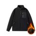 Loom Men's Fleece Autumn Winter Double-Sided Thickened Stand Collar Sweatshirt Windproof Warm Loose High-End Feel Jacket_viptrois.com