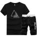 Men's Clothing Wholesale short-sleeved men's t-shirt loose summer Korean style trendy sports casual men's suit trendy clothes men's summer clothes_viptrois.com