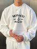 Spring And Autumn Men's Casual Loose Simple Fashion Monaco Letter Print Round Neck Long Sleeve Hoodie_viptrois.com