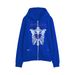 Zipper Hoodie Gothic Skull Hooded Cardigan Men's Fashion Loose Hip Hop Jacket_viptrois.com