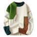 Autumn Winter New Youth Casual Crew Neck Base Knitwear Loose Sweater Men's Clothing_viptrois.com