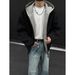 Oversize Cardigan Sweatshirt Men's 2025 Spring And Autumn New American Style Loose Double Zipper Hooded Jacket Top_viptrois.com