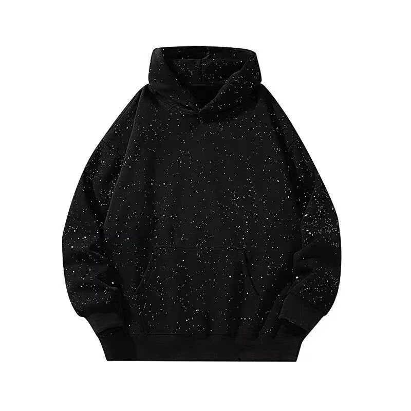 Starry Sky Hoodies Men's And Women's New Loose Top Trendy Brand Shining Hoodie_viptrois.com