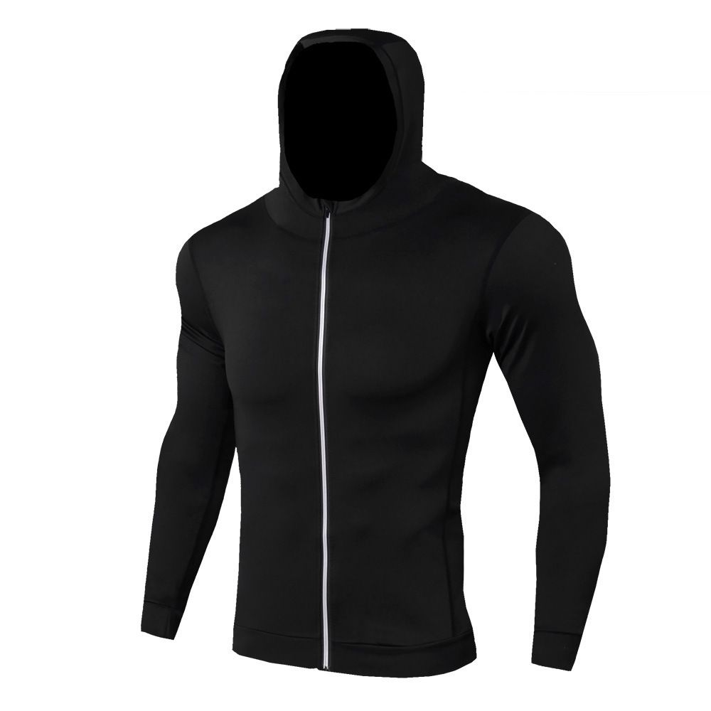 Men's Clothing autumn and winter sports jackets fitness running training long sleeves zipper casual hoodie quick-drying jacket_viptrois.com