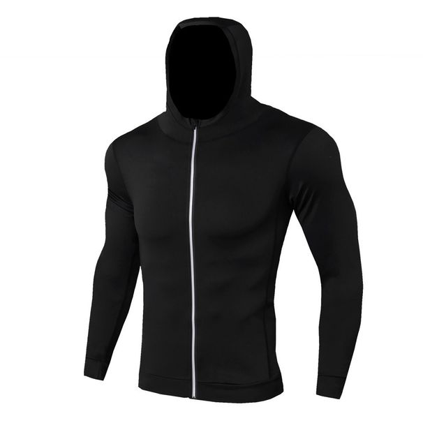 Men's Clothing autumn and winter sports jackets fitness running training long sleeves zipper casual hoodie quick-drying jacket_viptrois.com