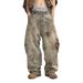 Street Alchemist Distressed Jeans – Heavyweight Dirty Wash Baggy Pants With Samurai Curve Hem (S-XXXL, Non-Stretch Cotton)_viptrois.com