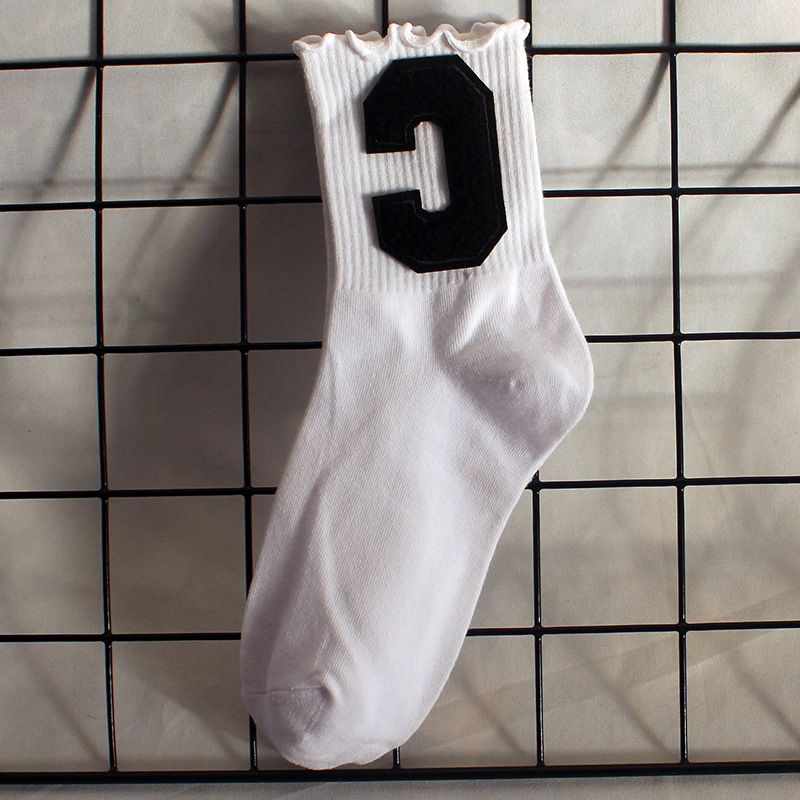 Socks New Style Fungus Lace Women's Socks Plush Big C Socks Women's High Elastic Student Sports Mid Tube Socks Sweat Absorbent Cotton Socks Trendy_viptrois.com