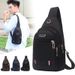 Men's Crossbody Sling Bag - Lightweight Waterproof Oxford Shoulder Bag With Multiple Pockets For Travel, Outdoor & Daily Use_viptrois.com