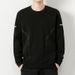 Hoodie Long Sleeved Spring And Autumn New Casual Top Loose Round Neck Pullover Men's Clothing 40D_viptrois.com