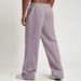 Men's Wide-Leg Jogger Pants - Breathable Stretch Polyester Lounge Pants For Running, Gym & Streetwear (Black, Oatmeal, Grey, Brown, Lavender)_viptrois.com