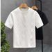Men's Clothing New Short Sleeved T Shirt For Men Trendy Simple Half Sleeved Top_viptrois.com