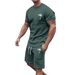 Men's Clothing Men's Summer Short Sleeved Shorts Sports Casual Suits_viptrois.com