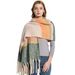 Unisex Shawl Autumn and winter woven thick thick tassel color matching ring yarn scarf_viptrois.com