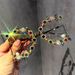 Fashion Hollow Pearl Legs Large Square Frame Sunglasses For Women Trend Big Face Slim Metal Frame Sunglasses_viptrois.com