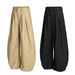 New 2025 Street Style Men's Solid Color Wrinkled Cotton Long Youth Trend Mid-Waist Casual Pants Straight_viptrois.com