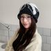 Women's Hats Winter Thin Jacquard Pile Hat All Match Large Head Circumference Pullover Cold Hat Light Luxury Knitted Wool Hat For Women_viptrois.com