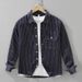 New Striped Long Sleeved Shirt, Fashionable And Versatile, Artistic And Casual Loose Top, Men's Clothing_viptrois.com