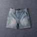 Men's Clothing Summer Pure Cotton Three Quarter Jeans For Men Retro Washed Old Fashioned Slim Straight Casual Shorts_viptrois.com