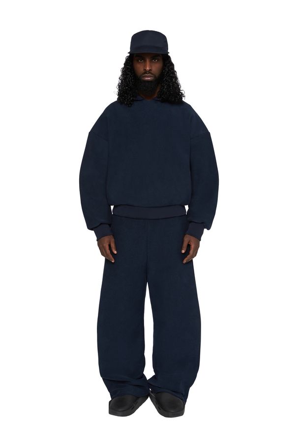 Men's Clothing Loose Suits With Dropped Shoulders, Ribbed Hem Sweatshirts, Elastic Hidden Drawstring Belts, Sweatpants_viptrois.com