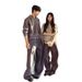 American Two-Piece V-Neck Sweater For Men Winter Turn-Down Collar Old Money Knitted Top Lazy Style Coat_viptrois.com