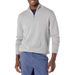 Men's Clothing Stylish Half-Zip Knit Sweater - Autumn & Winter Slim Fit Casual Pullover With Stand Collar (White, Light Gray, Dark Gray, Black)_viptrois.com