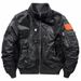 Men's Baseball Jacket Tactical Bomber Jacket With Stand Collar, Lightweight Slim Fit Zip-up Outerwear For Casual Wear_viptrois.com