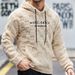 Men's Embroidered Letter Hoodie – Fleece-Lined Long Sleeve Pullover With Drawstring (Dark Gray/Black/Khaki, S-XXL)_viptrois.com