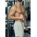 Unisex Vintage American Plaid Beach Casual Shorts Retro Versatile Trendy Drawstring Straight Leg Capri Pants_viptrois.com