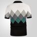 Men's Summer New Short Sleeved Diamond Patterned Jacquard Sweater Business Polo Shirt Men's 2025_viptrois.com