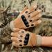 Tactical gloves field male desert individual soldiers outdoor all refers to anti-cutting protection anti-slip wear resistance training_viptrois.com