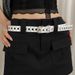 Hollow Design Multi-Hole Rivet Leather For Women Punk Stle Personalit Hip-Hop Belt Sweet Cool Niche Versatile_viptrois.com