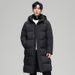 Men's Clothing White Goose Down Winter New Mid Length Down Jacket Men's Long Over Knee Thickened Korean Version Student Youth Chinese Opera Jacket_viptrois.com