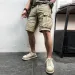 2025 Men Summer New Multi Pocket Cotton Cargo Outdoor Breathable Male Fashion Solid Quick Dry Jogger Shorts Pants_viptrois.com