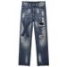 Men's wide leg jeans youth loose casual straight leg pants_viptrois.com