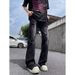 Yellow Mud Ripped Jeans 2024 New Men's Summer Thin Straight Loose American High Street Pants Trendy Brand_viptrois.com