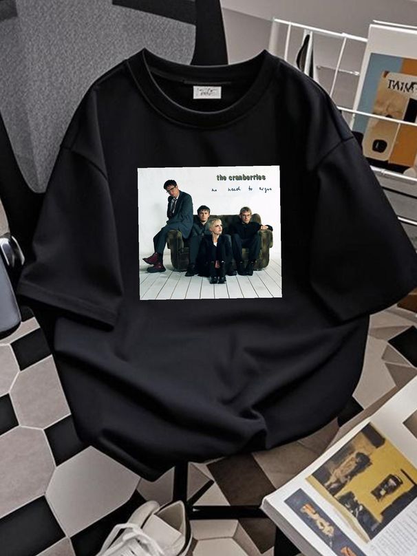 Reprint 1994 The Cranberries Tour T-Shirt Classic Style Vtg Cotton 100% H6961 Stylish Unisex Fashion Top For Everyday Wear Designer Clothes Casual_viptrois.com