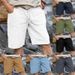 Men's Drawstring Linen-Cotton Shorts - Breathable Straight Cut Summer Shorts For Casual & Outdoor Wear_viptrois.com