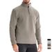 Men's Autumn And Winter New Style Stand Up Collar Half Zip Long Sleeved Sweatshirt Cross Border Trend Leisure Solid Color Men's Polar Fleece Top_viptrois.com