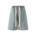 Trendy Brand Jeans Men's 2025 Summer New Loose Shorts High Street Trendy Teenagers Versatile Five Quarter Pants_viptrois.com