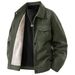 Fleece Thickened Jacket, Retro Trend Casual Versatile Lapel Simple Tooling Top_viptrois.com