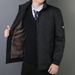 Autumn Casual Business Cotton-padded Jacket Men's Stand-up Collar Windproof Clothes Men's Clothing Piled And Thickened Men's_viptrois.com