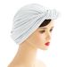 Silver horn turban hat hot style knotted fashion headscarf hat selection head hat women's hat_viptrois.com