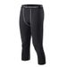 Men's clothing Quick drying sports capri tights Men's basketball fitness track and field leggings Running elasticity_viptrois.com