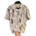 Summer New Men's Tie Dye Striped V Neck T-Shirt Short Sleeve Loose Fit Casual Unique Design Personalized Top_viptrois.com