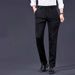 Men's Clothing Men's Straight Suit Trousers Men's Business Men's Trousers Black Slim Men's Formal Casual Trousers_viptrois.com