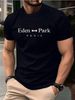 Men's Fashion Short-sleeved T-shirts Summer Slim-fit 100%Pure Cotton Printed T-shirts Trendy Casual Versatile Tops_viptrois.com